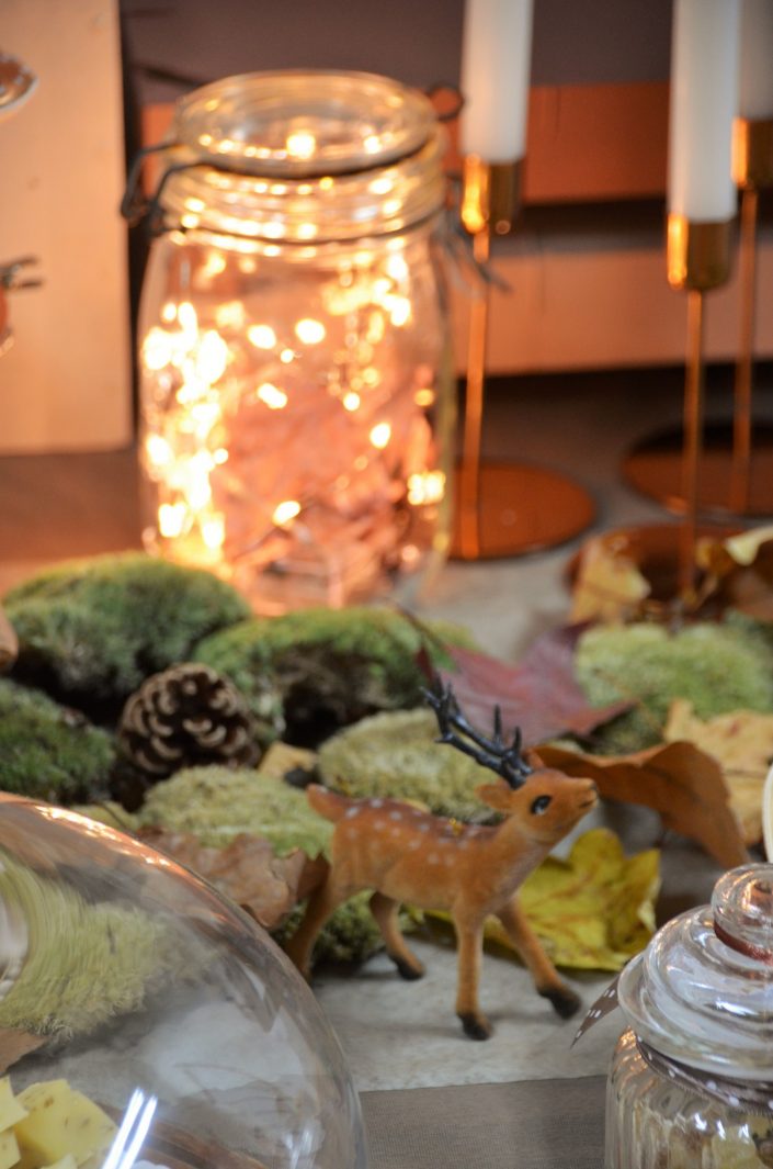 Table d'automne chez Pierre et Vacances par Studio Candy - Guirlande lumineuse