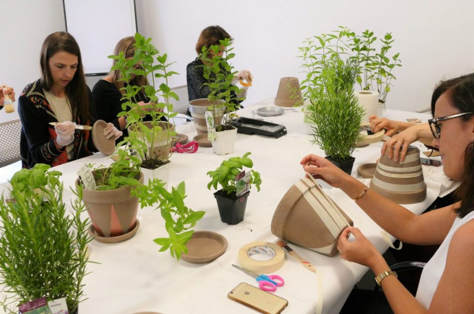 Atelier créatif végétal chez Estée Lauder