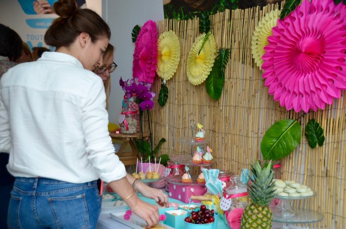 sweet table thème été tropical