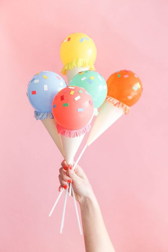 ice cream party - ballons glaces