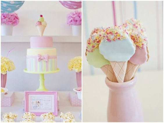 ice cream party - sablés décorés