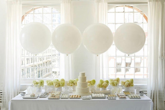 Mariage en blanc - Sweet table