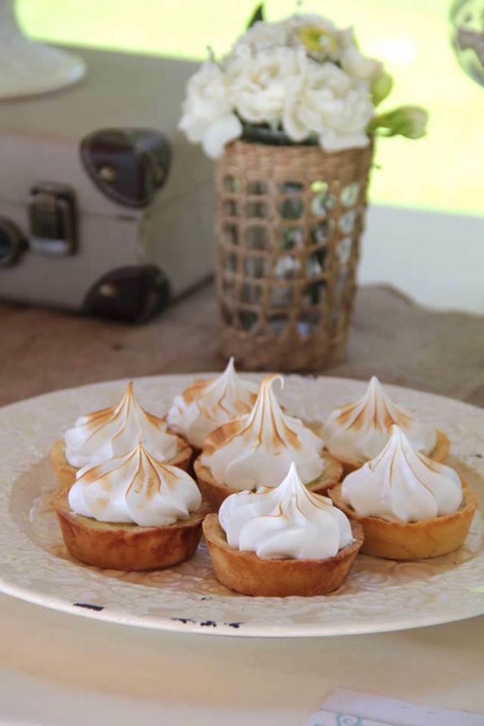 Mariage vintage - mini tartelettes citron meringué