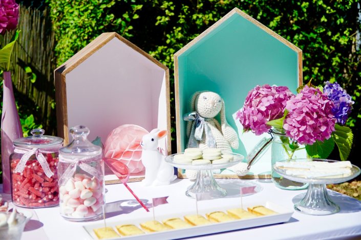 Sweet table en rose pastel