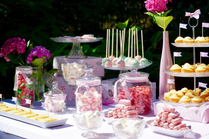 Sweet table en rose pastel