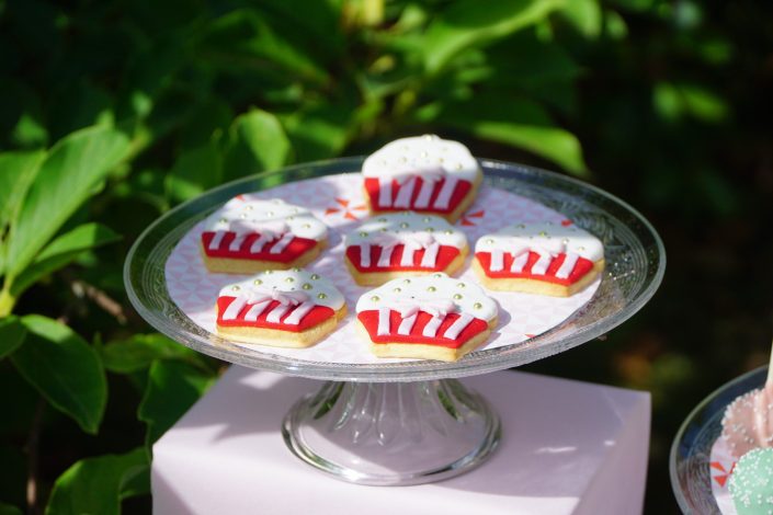 Anniversaire 1 an Chiara - sablés en forme de cupcakes décorés