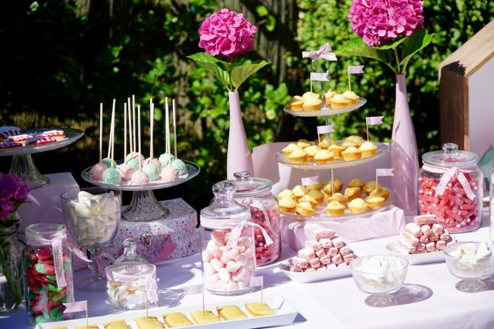 Candy bar en rose pastel