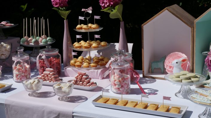 Candy bar en rose pastel