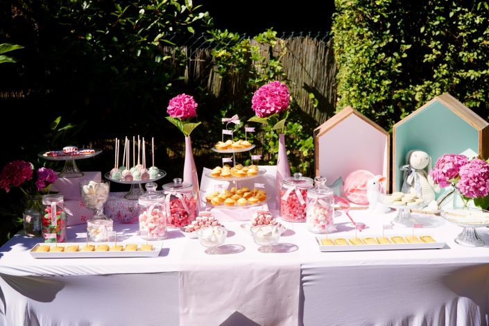 Candy bar en rose pastel