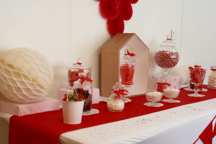 Candy Bar rouge et blanc