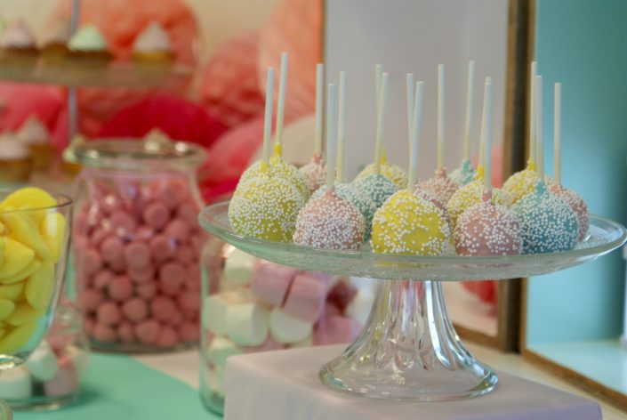 Candy Bar Ludikid - Cake pops aux couleurs pastels