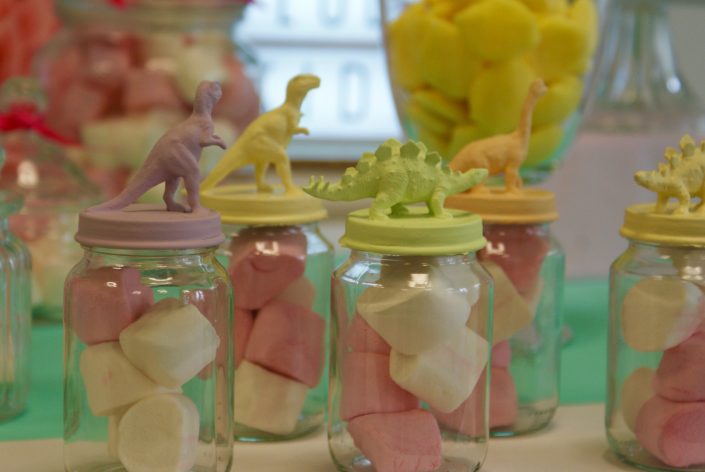 Candy Bar Ludikid - Petits pots DIY dinosaures