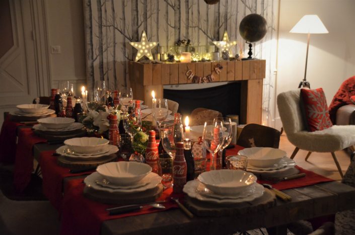 Maison du père noel chez Au Féminin - Table du diner