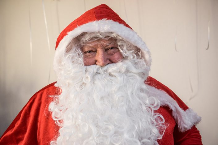 Père Noël pour le noël Estée Lauder organisé par Studio Candy