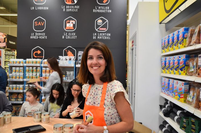 Ouverture du nouveau magasin Weldom à Paris : animation d'atelier DIY Jardin par Studio Candy