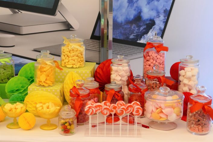 Candy Bar multicolore pour Microsoft par Studio Candy - bonbons, sucettes, bonbonnières, rubans, décorations