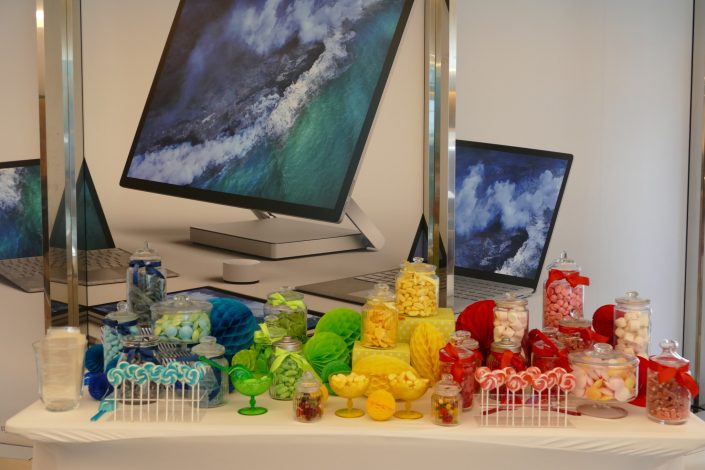 Candy Bar multicolore pour Microsoft par Studio Candy - bonbons, sucettes, bonbonnières, rubans, décorations