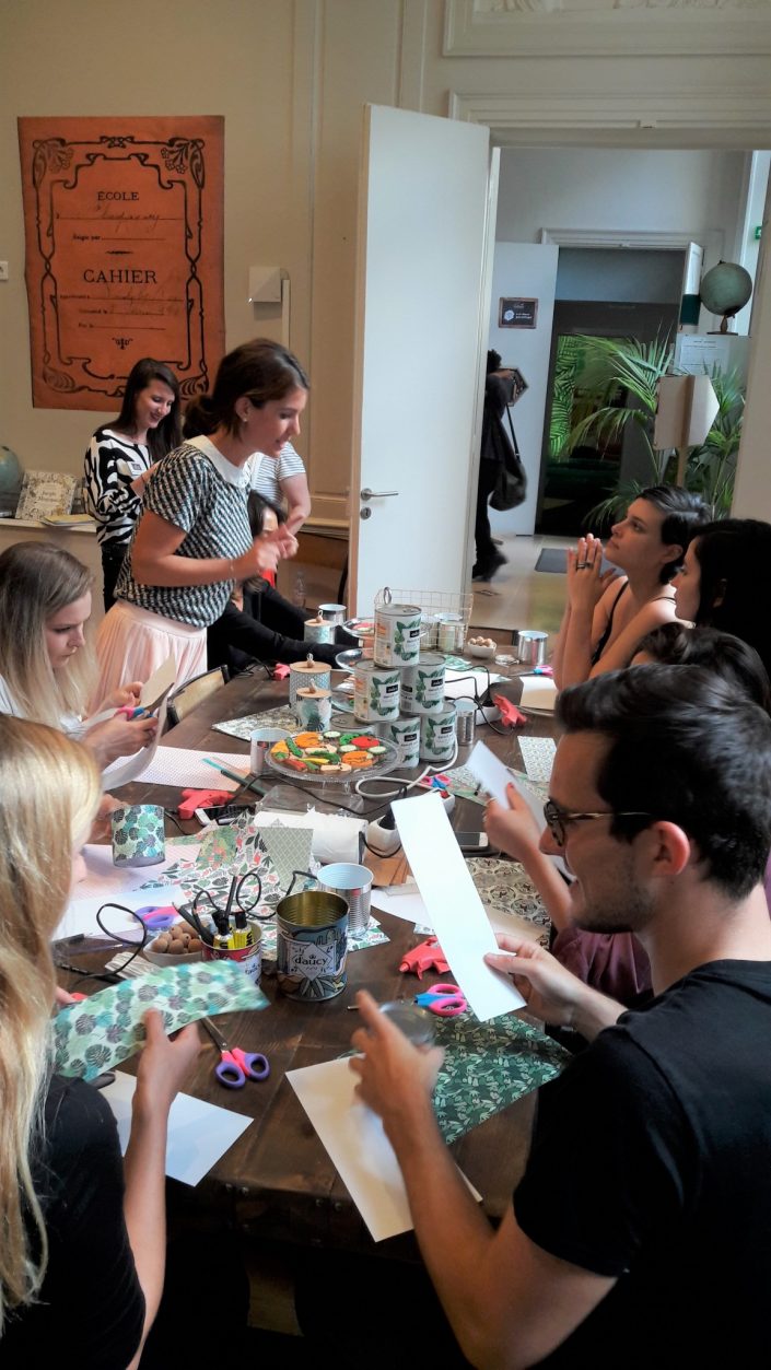 Atelier diy - atelier créatif chez Au Féminin pour D'aucy - influenceurs