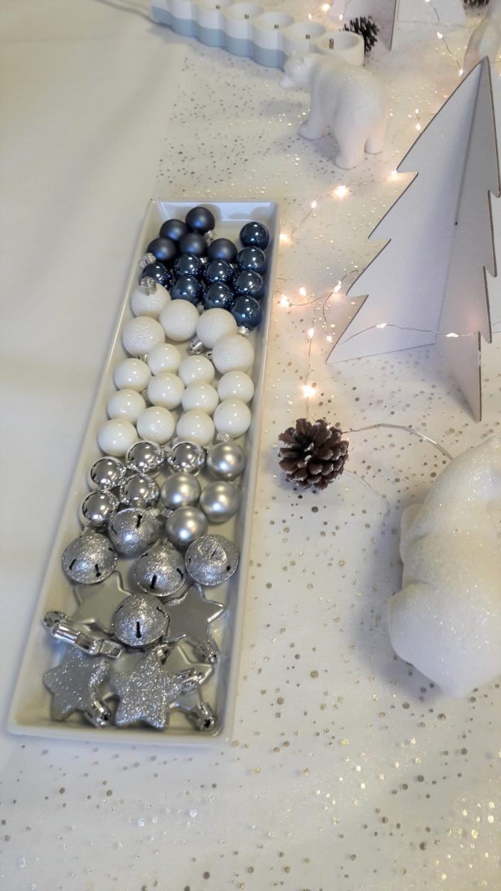 Atelier créatif de Noël par Studio Candy pour Estée Lauder - DIY - boule à neige - boule de Noël, pistolet à colle, bien être en entreprise, atelier créatif en entreprise