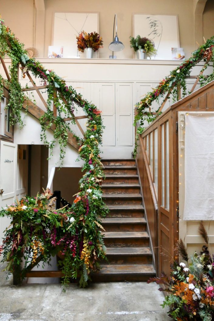 Escalier fleuri - Evénement Bonne Maman, le jardin d'automne