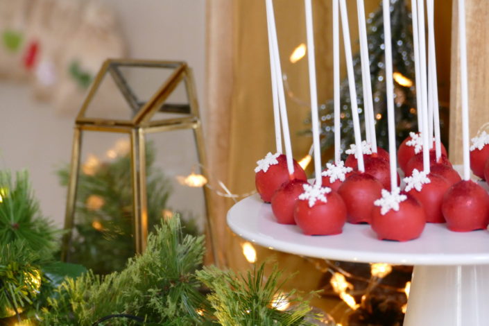 Cake pops décorés thème Noël