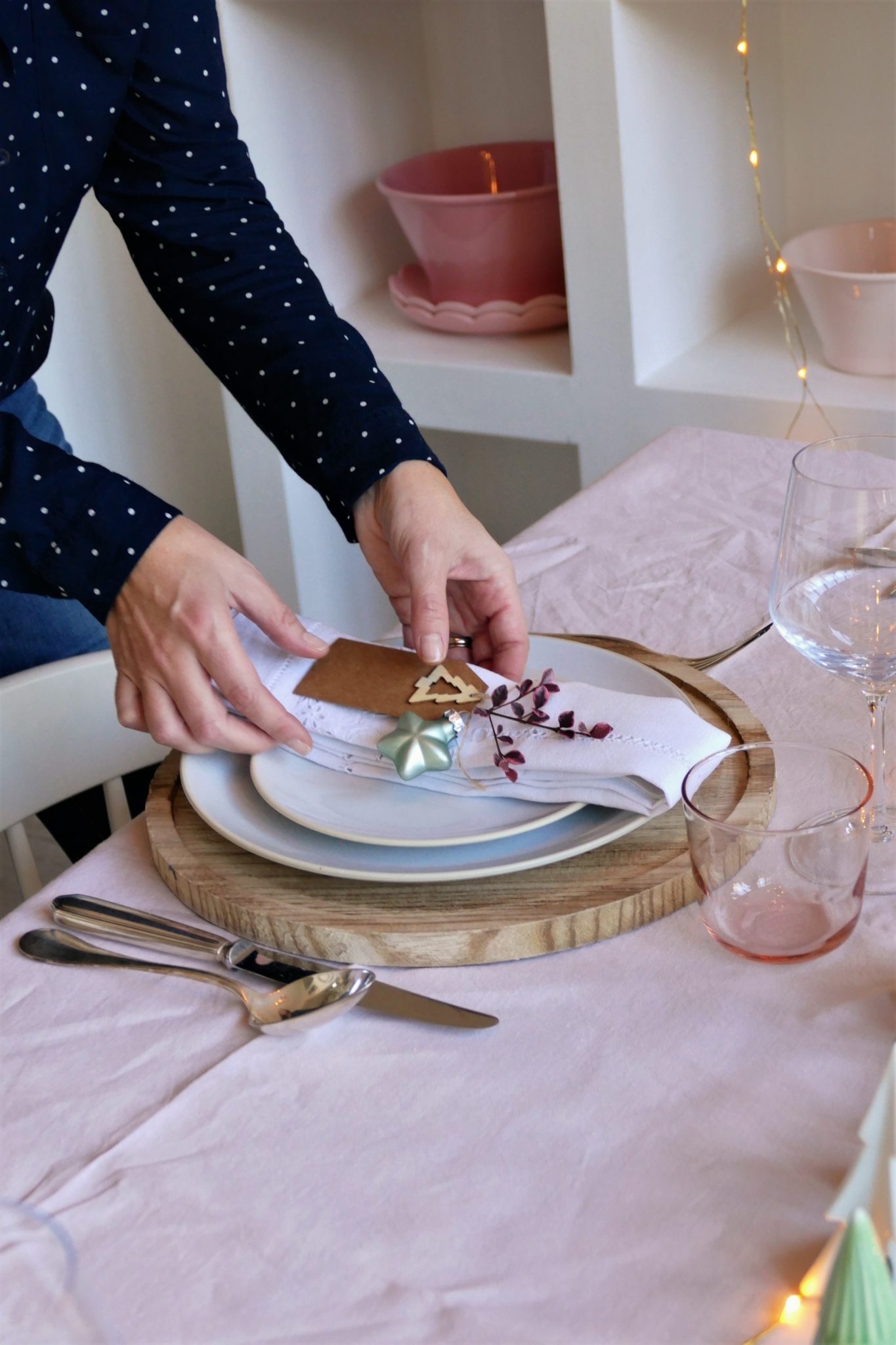 Décoration de la table de Noël