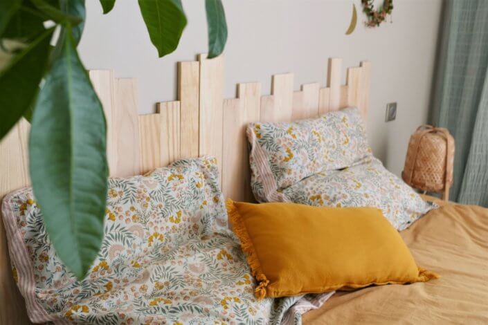 Tuto DIY Atelier créatif : comment créer une tête de lit upcycling en bois - par Studio Candy