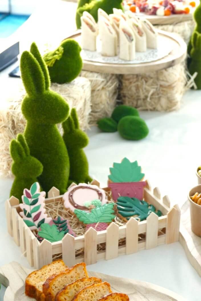 Cocktail déjeuner et atelier créatif petit terrarium réalisé pour l'équipe RH d'Arkema - Décoration thème printemps