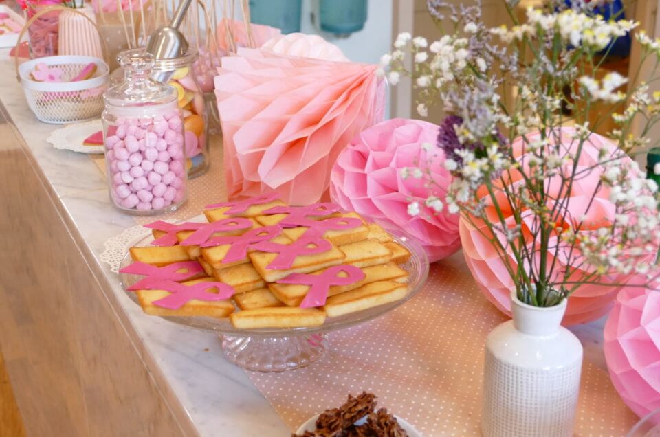 Goûter Octobre Rose pour Estée Lauder aux Galeries Lafayette