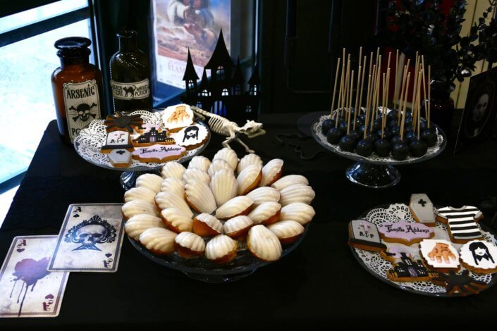 Goûter pour la réédition du film La Famille Addams