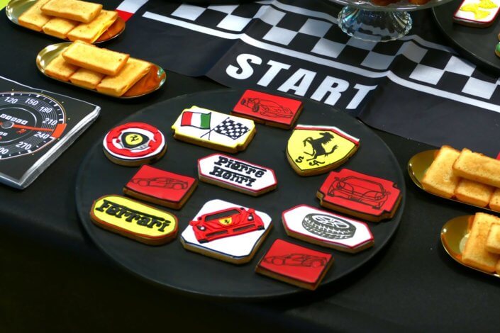 Pot de départ thème Ferrari chez Hermès